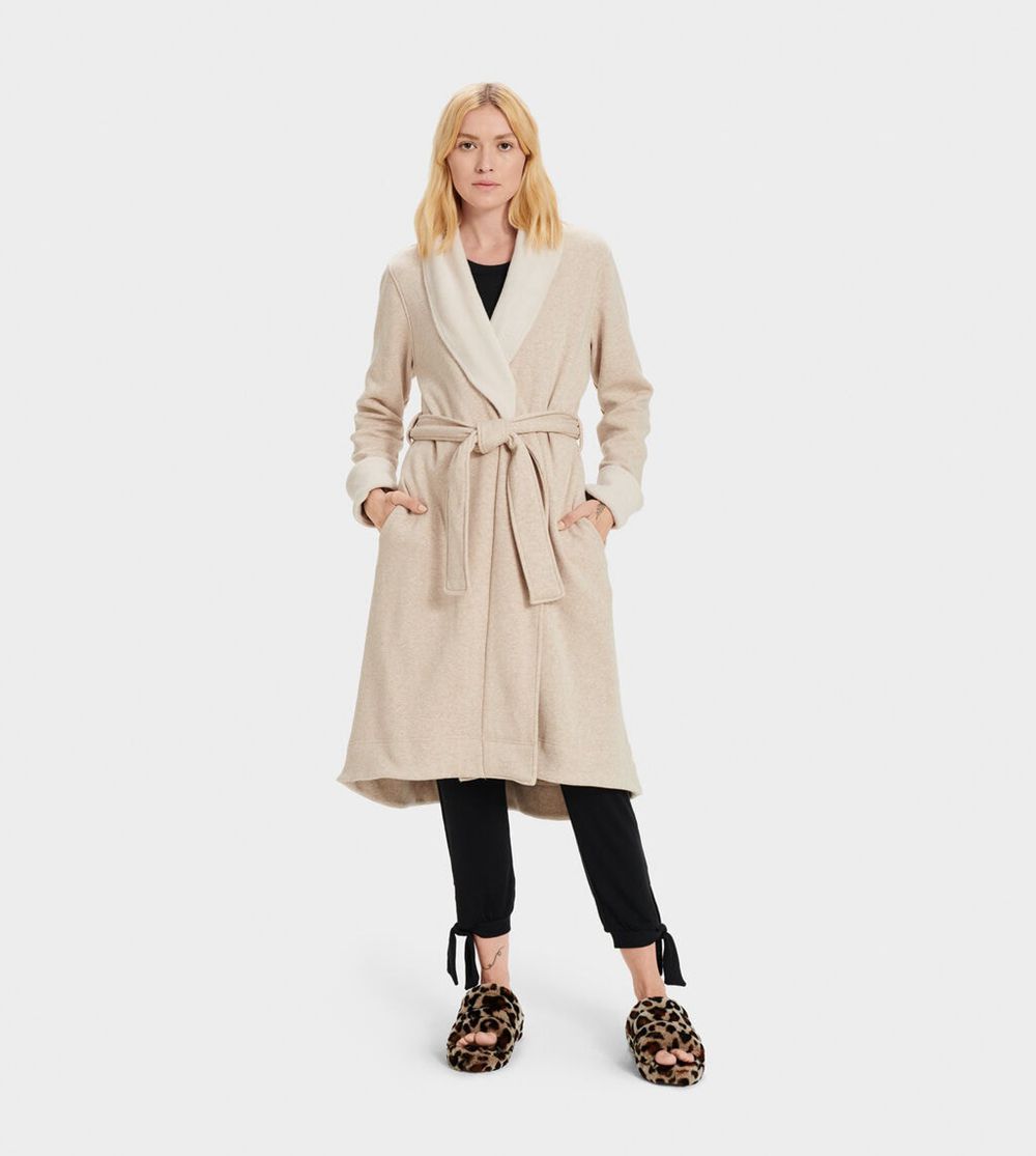 Ugg Robe Womens - Ugg Duffield Ii Beige - 921IKAHNL